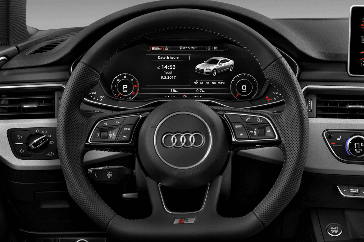 Lenkrad eines Audi A5 Sportback g-tron