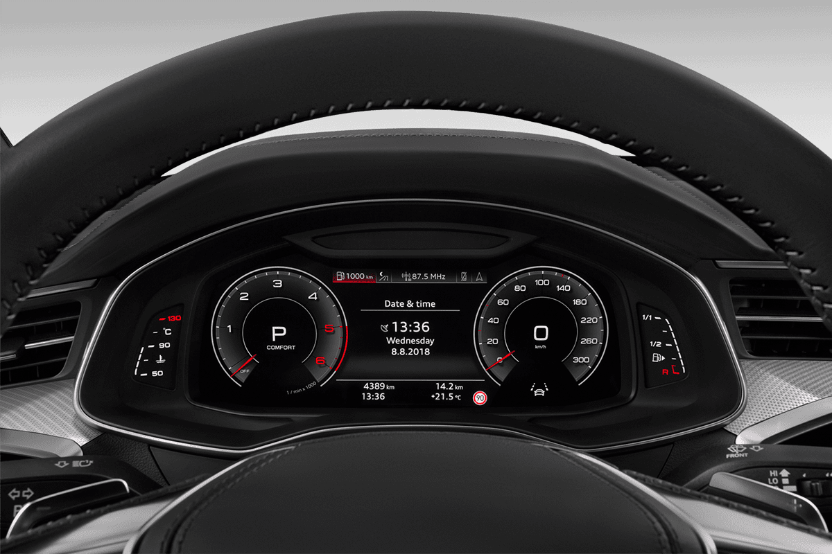 Kombiinstrument eines Audi A6 Limousine TFSI e