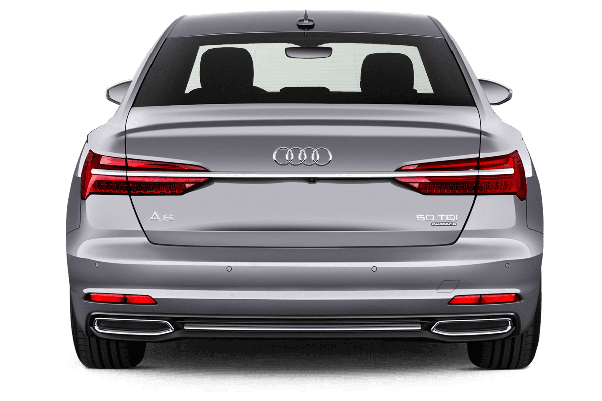 Heckansicht eines Audi A6 Limousine TFSI e