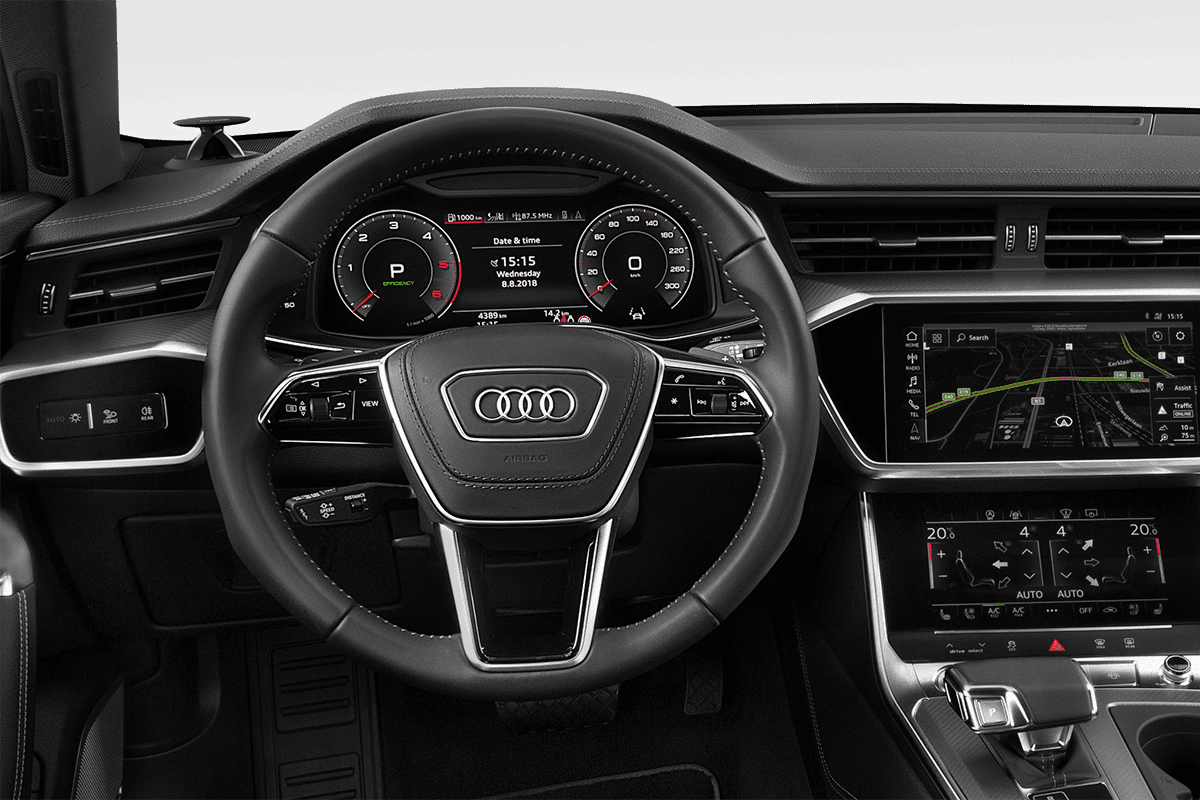 Lenkrad eines Audi A6 Limousine TFSI e