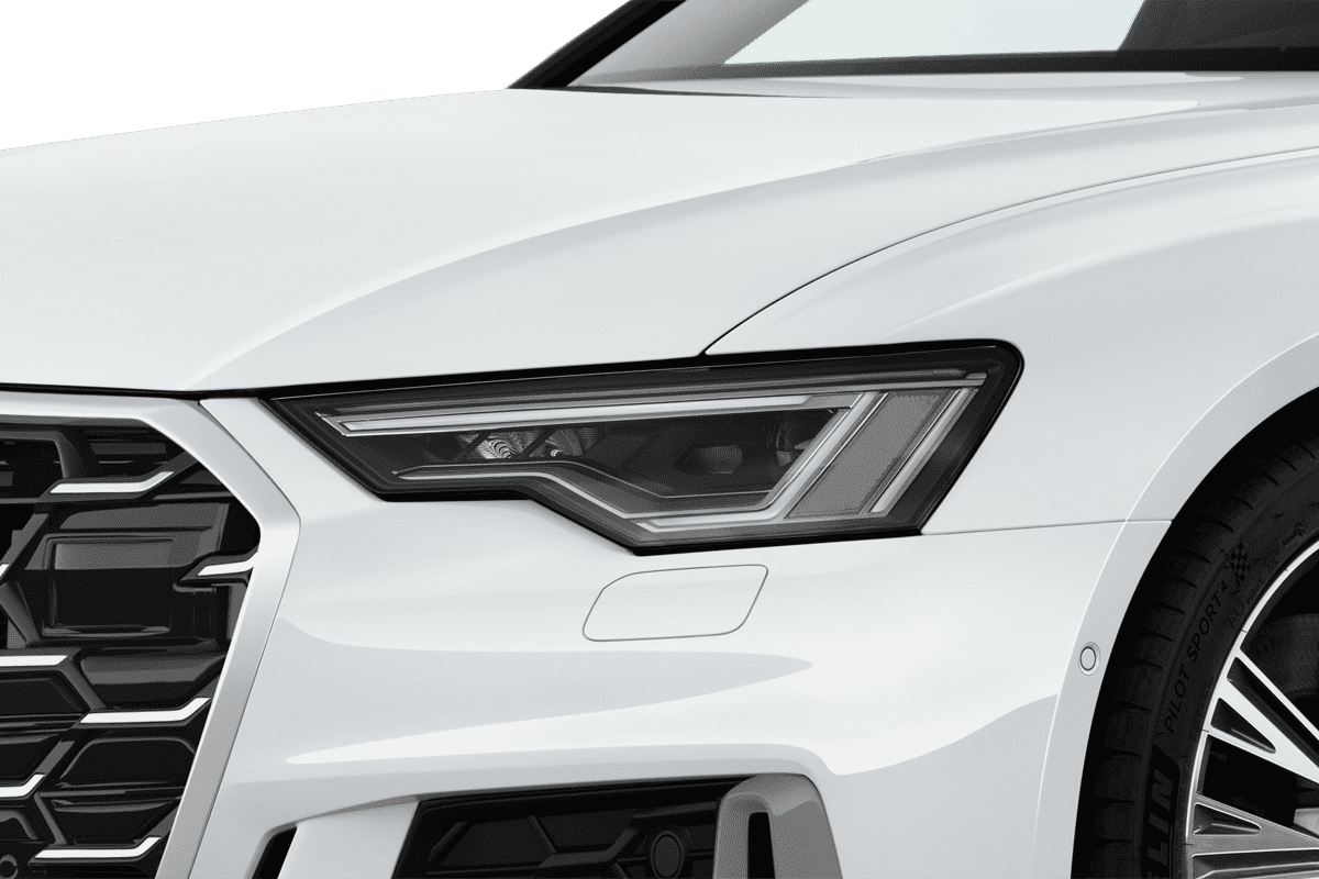 Frontscheinwerfer eines Audi A6 Limousine e-hybrid 