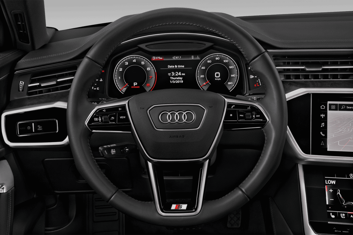 Lenkrad eines Audi A6 Limousine e-hybrid 