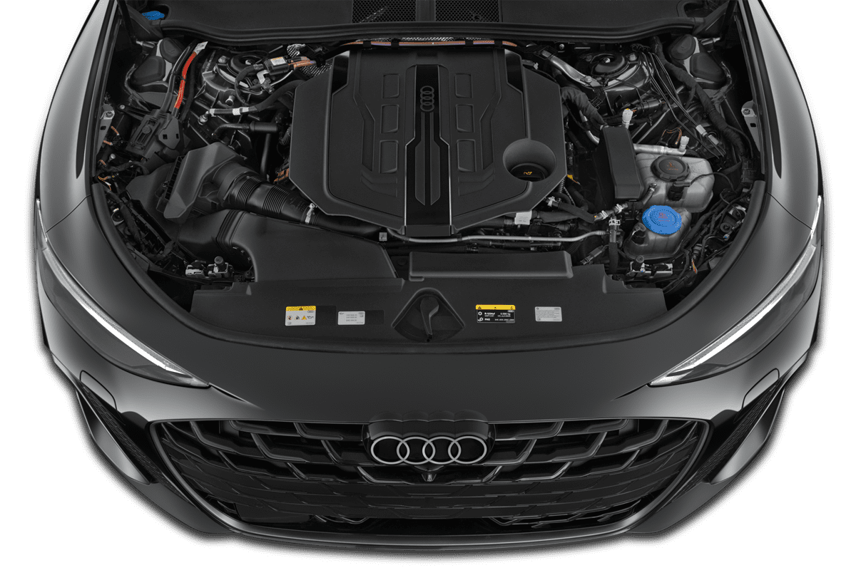 Motorraum eines Audi A6 Limousine 