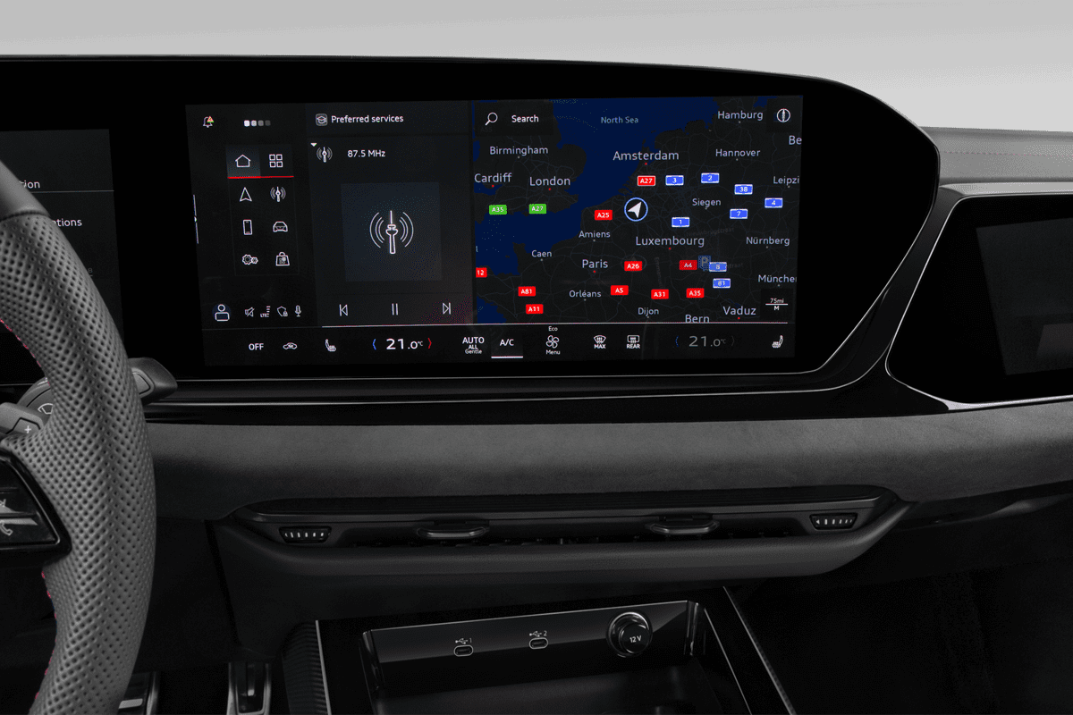 Mittelkonsole eines Audi A6 Limousine 