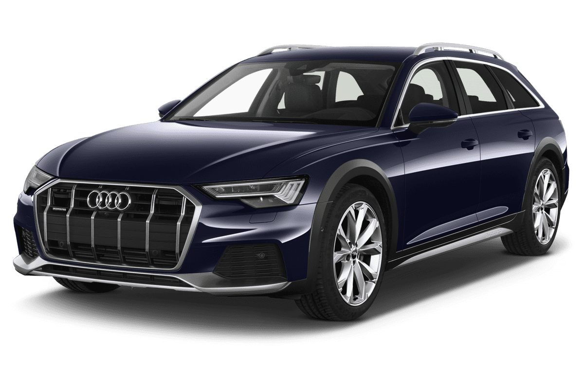 Schräge Frontansicht eines Audi A6 Allroad Quattro, freigestellt
