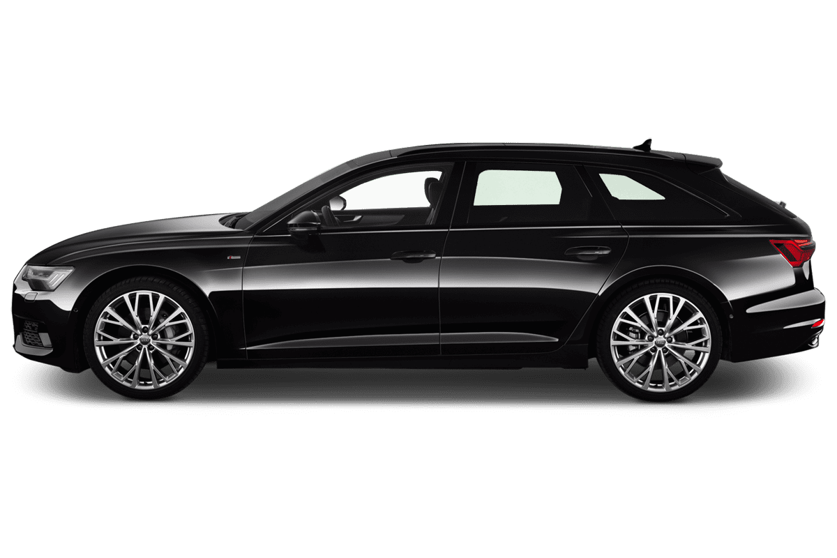 Seitenansicht eines Audi A6 Avant e-hybrid