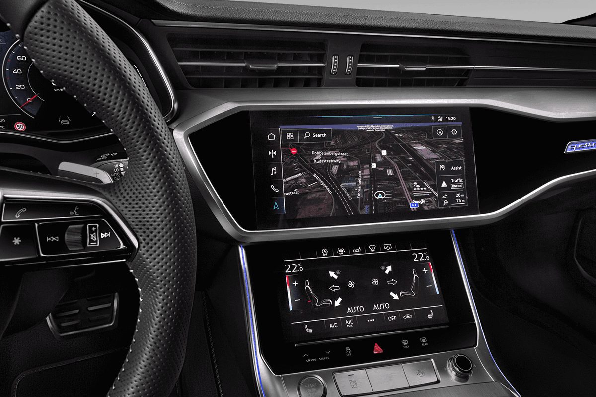 Klimasteuerung eines Audi A6 Avant e-hybrid