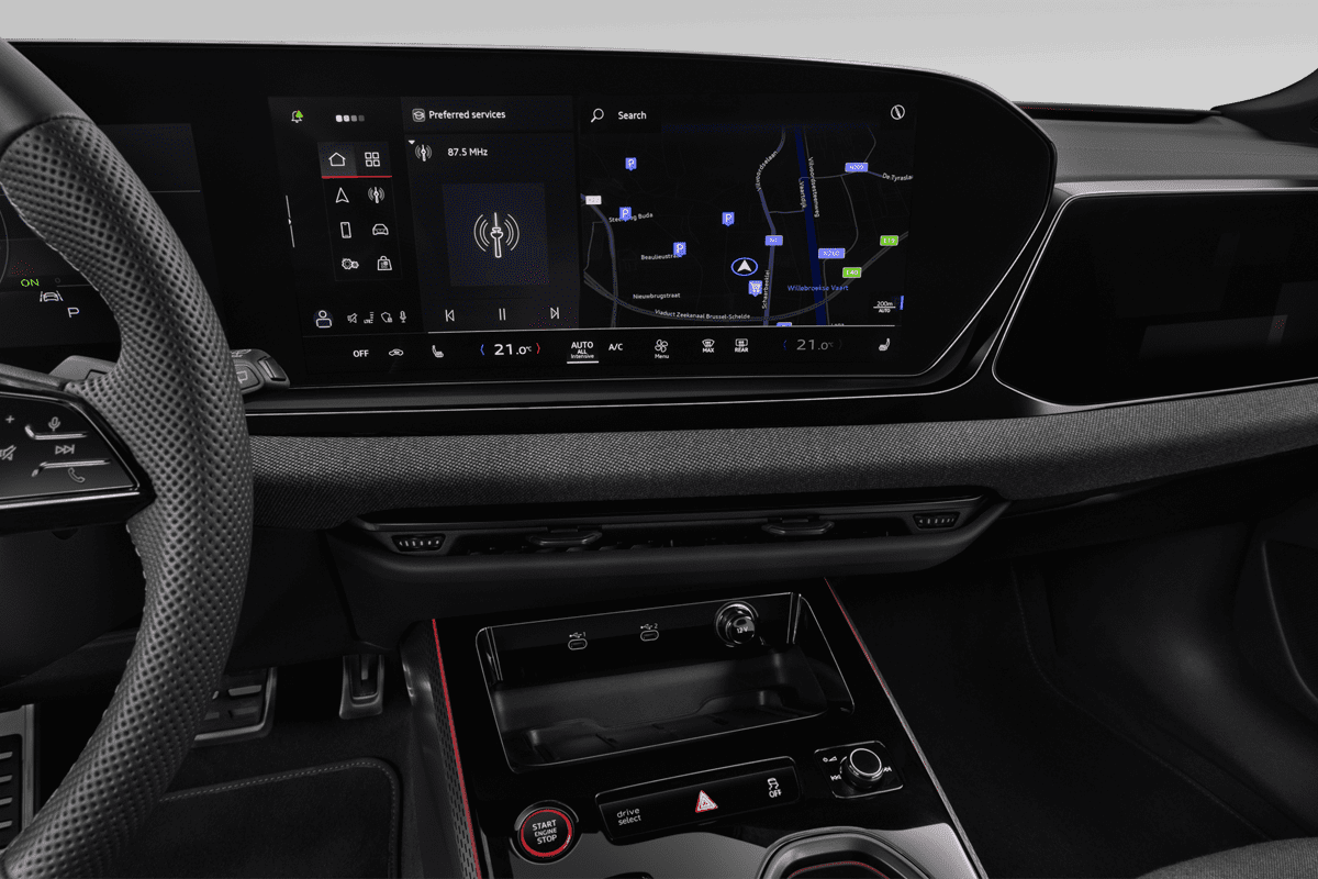 Mittelkonsole eines Audi A6 Avant 