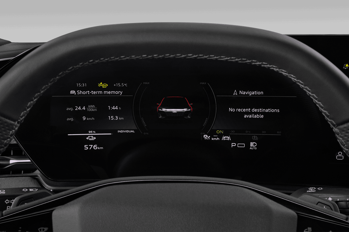 Kombiinstrument eines Audi A6 Avant e-tron