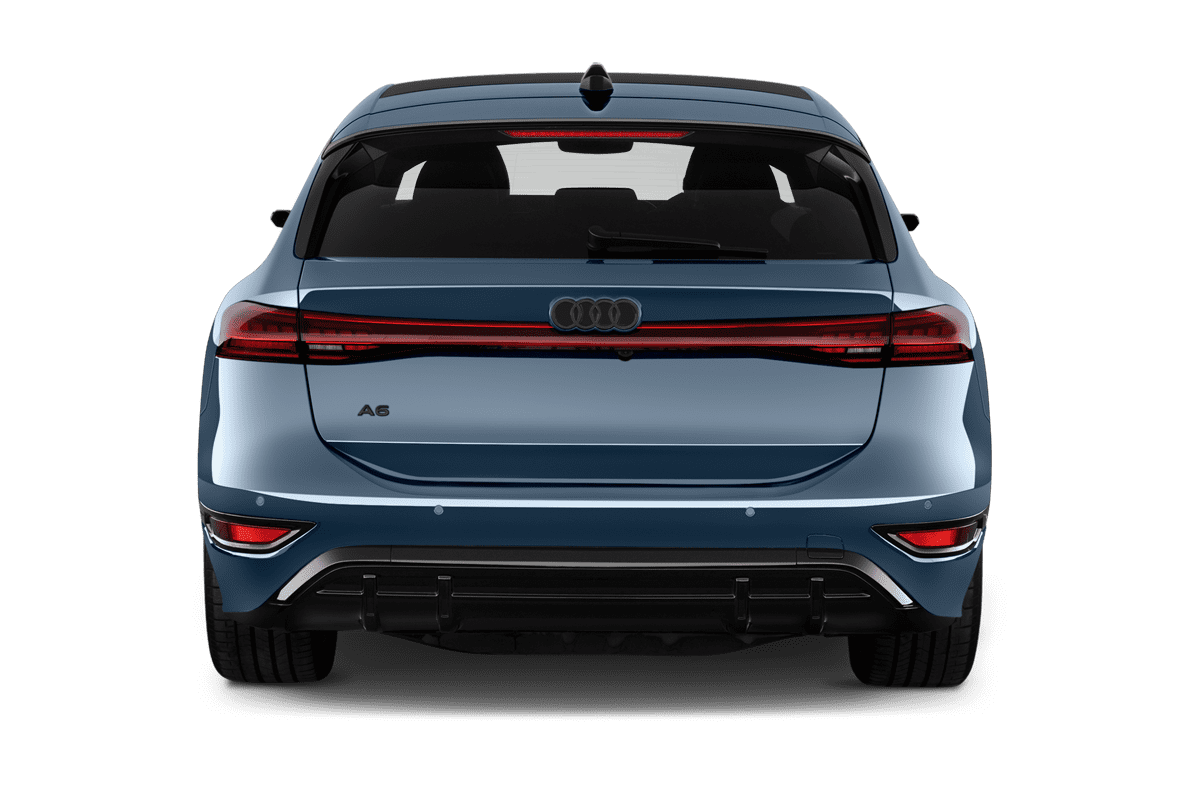 Heckansicht eines Audi A6 Avant e-tron