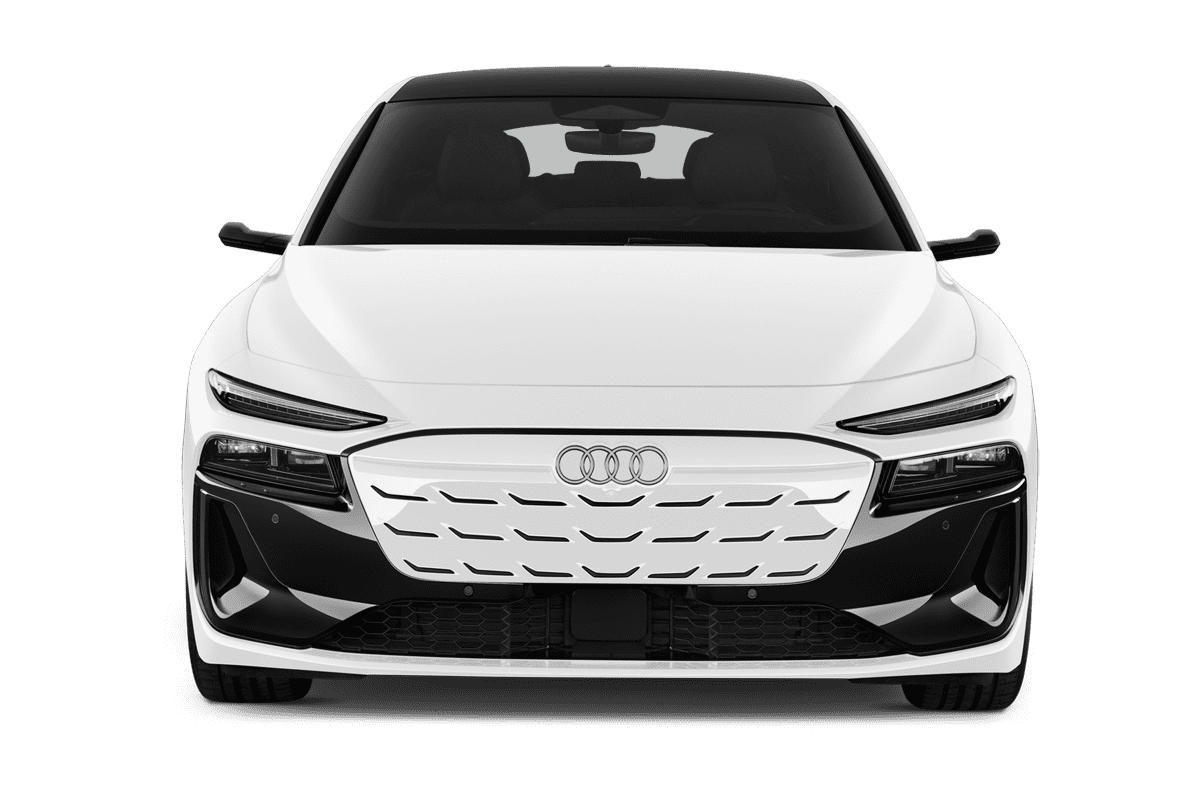 Frontansicht eines Audi A6 Avant e-tron, freigestellt