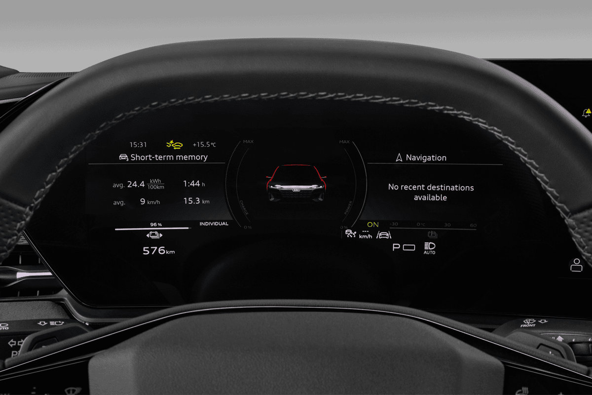 Kombiinstrument eines Audi A6 Avant e-tron