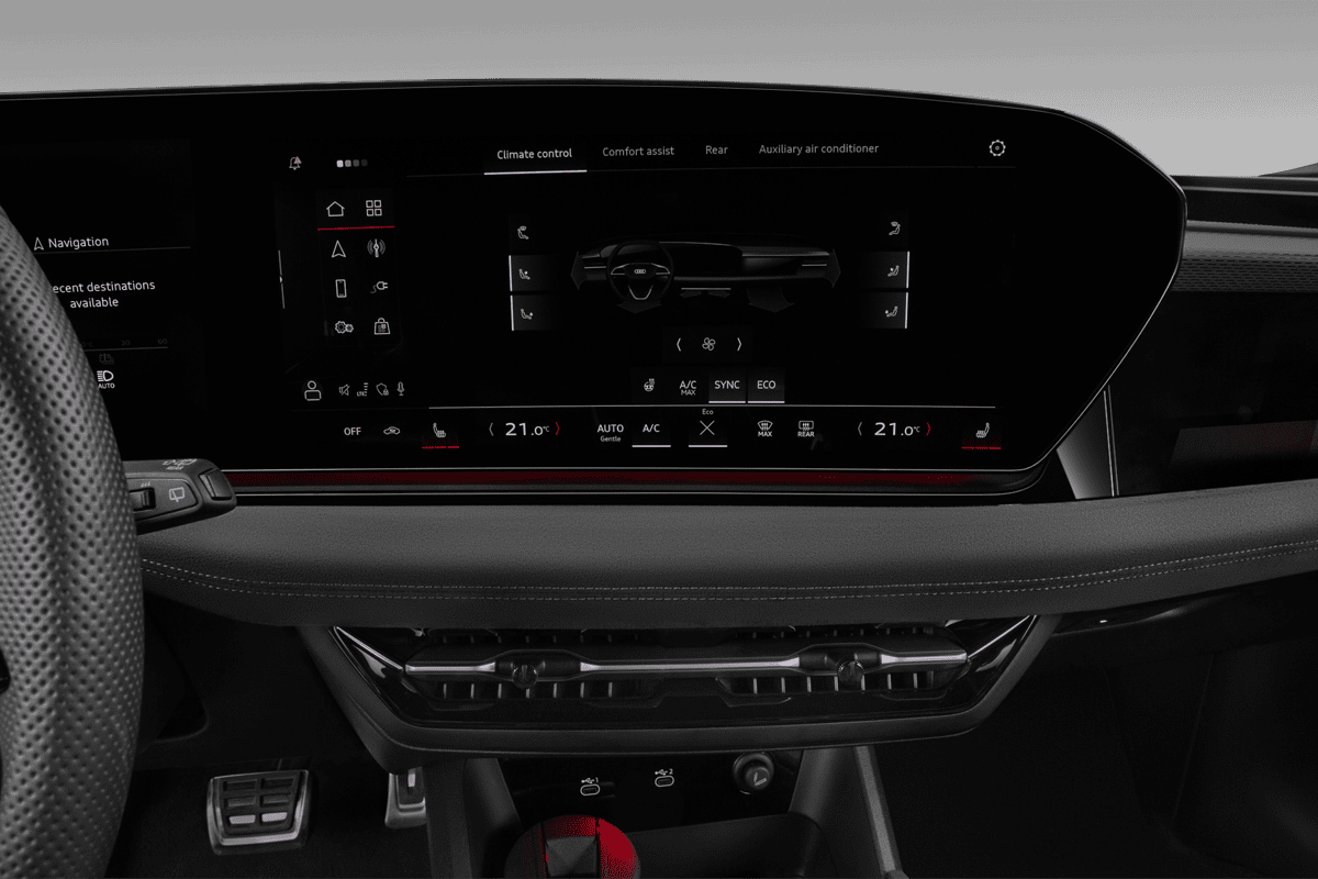 Klimasteuerung eines Audi A6 Avant e-tron