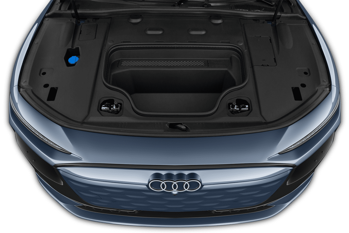 Motorraum eines Audi A6 Sportback e-tron 