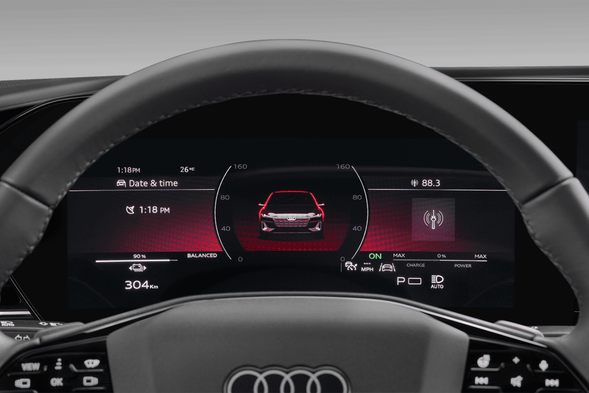 Kombiinstrument eines Audi A6 Sportback e-tron 