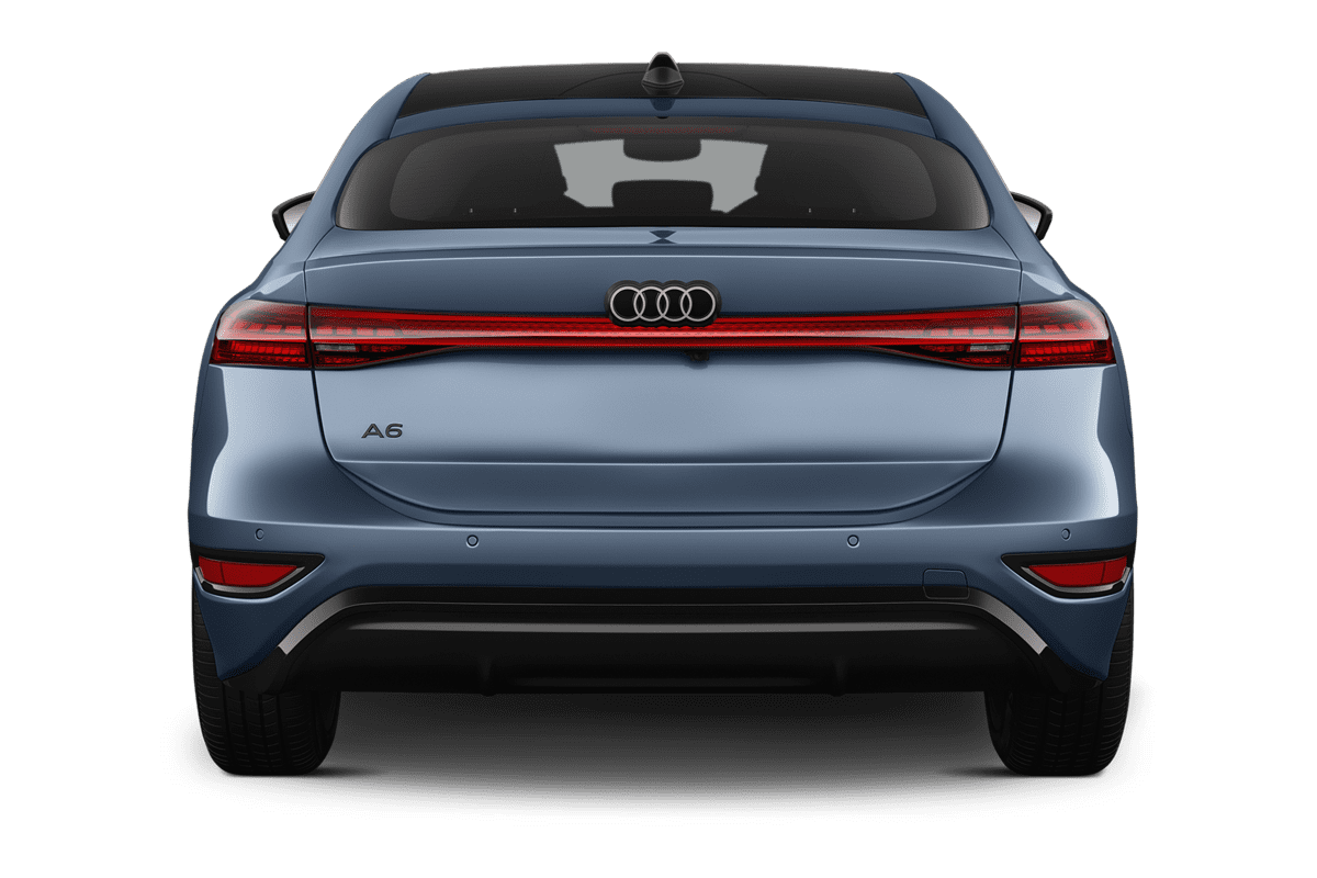 Heckansicht eines Audi A6 Sportback e-tron 