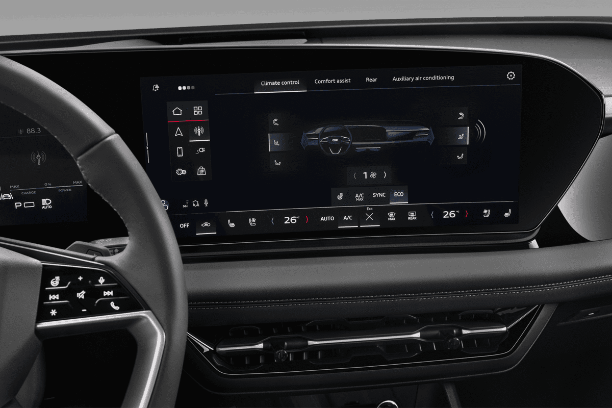 Klimasteuerung eines Audi A6 Sportback e-tron 