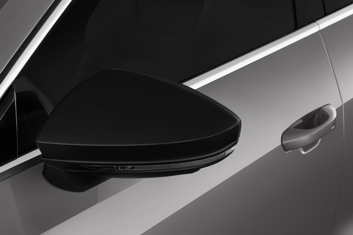 Rückspiegel eines Audi A7 Sportback