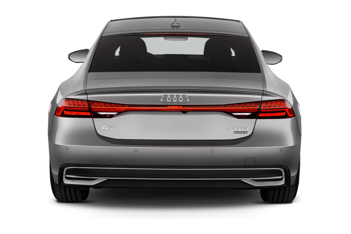 Heckansicht eines Audi A7 Sportback