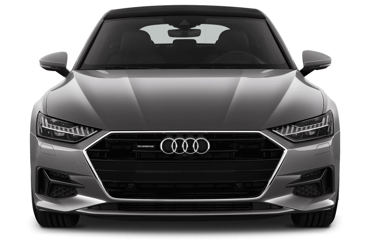 Frontansicht eines Audi A7 Sportback TFSI e, freigestellt