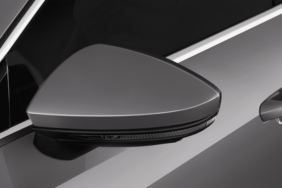 Rückspiegel eines Audi A7 Sportback TFSI e