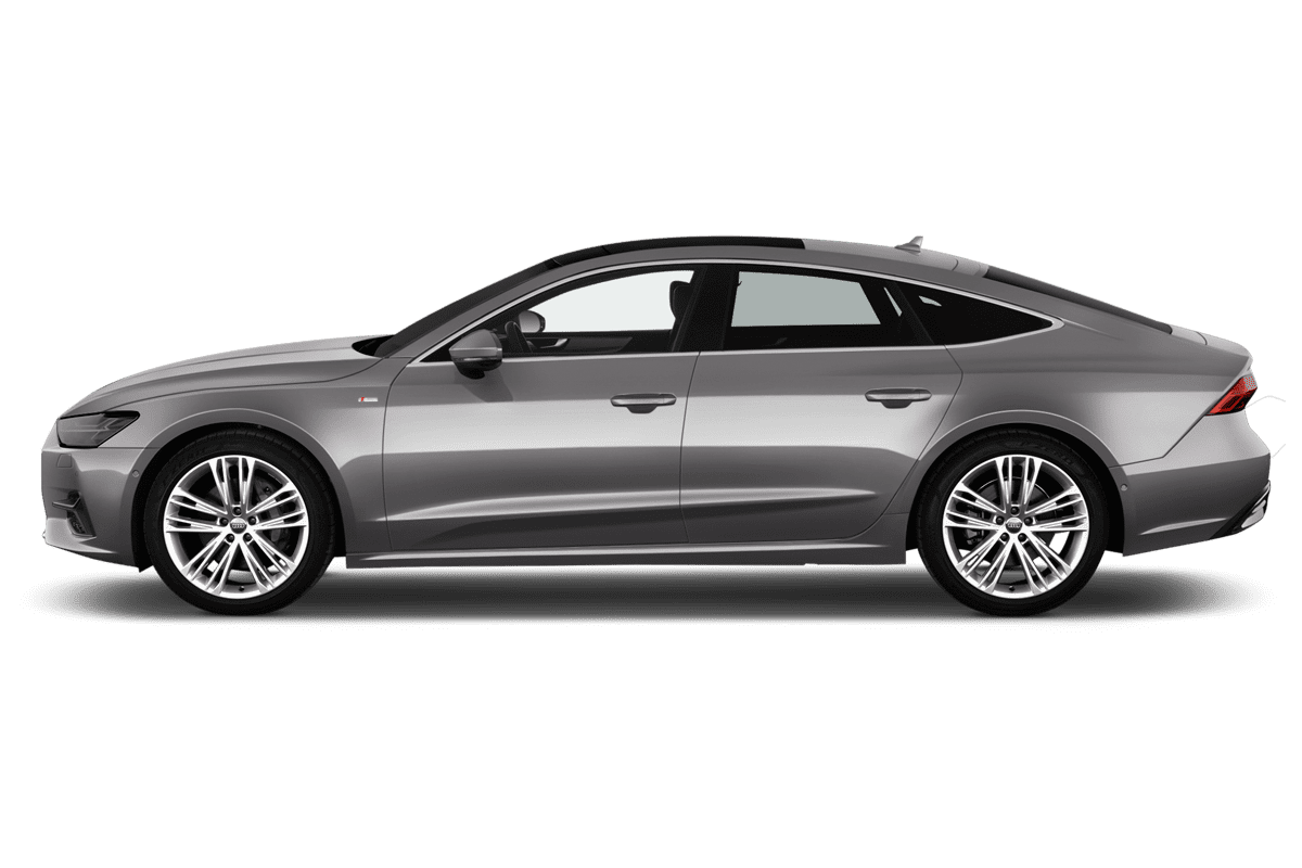 Seitenansicht eines Audi A7 Sportback TFSI e