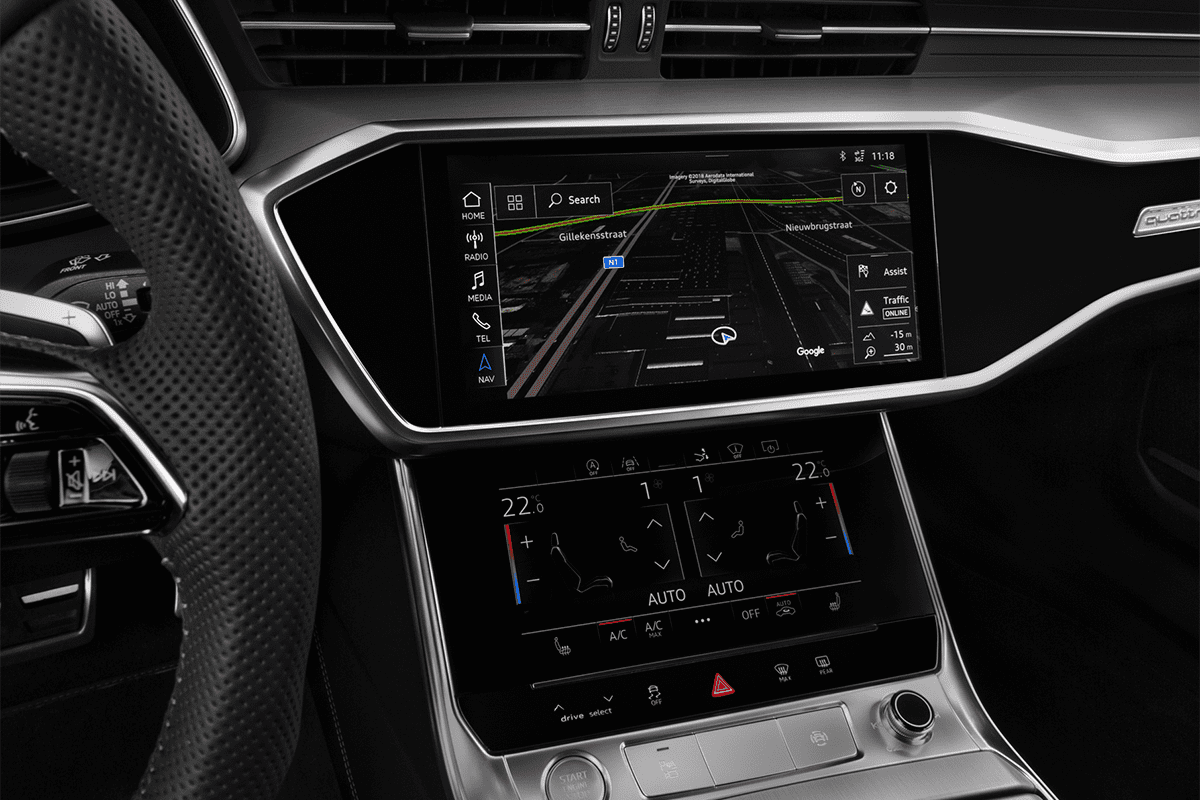 Klimasteuerung eines Audi A7 Sportback TFSI e