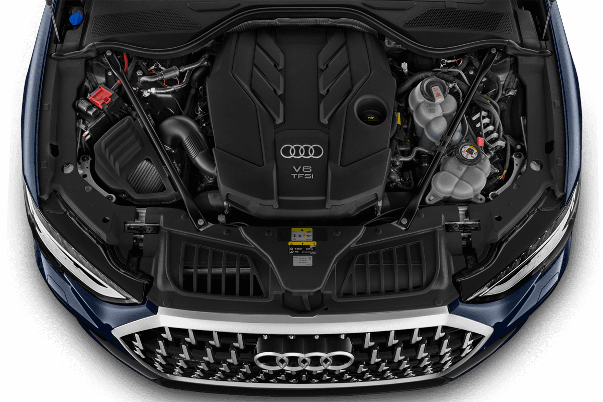 Motorraum eines Audi A8