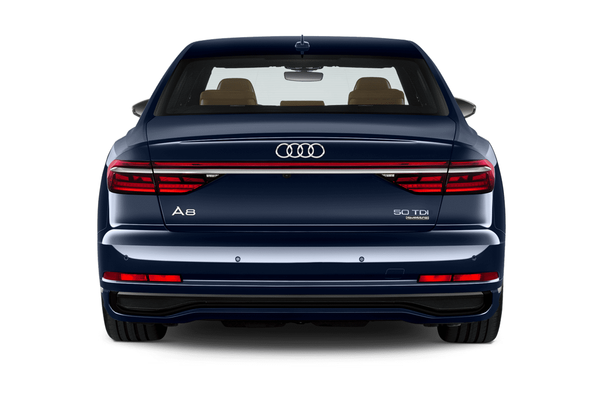 Heckansicht eines Audi A8