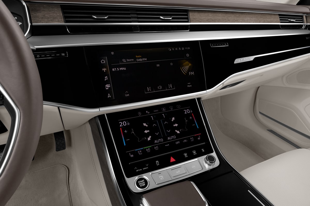 Audiosystem eines Audi A8 TFSI e