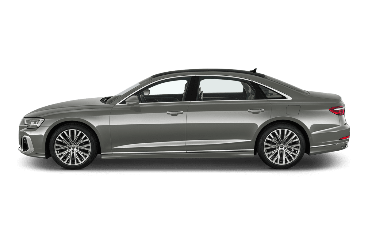 Seitenansicht eines Audi A8 TFSI e
