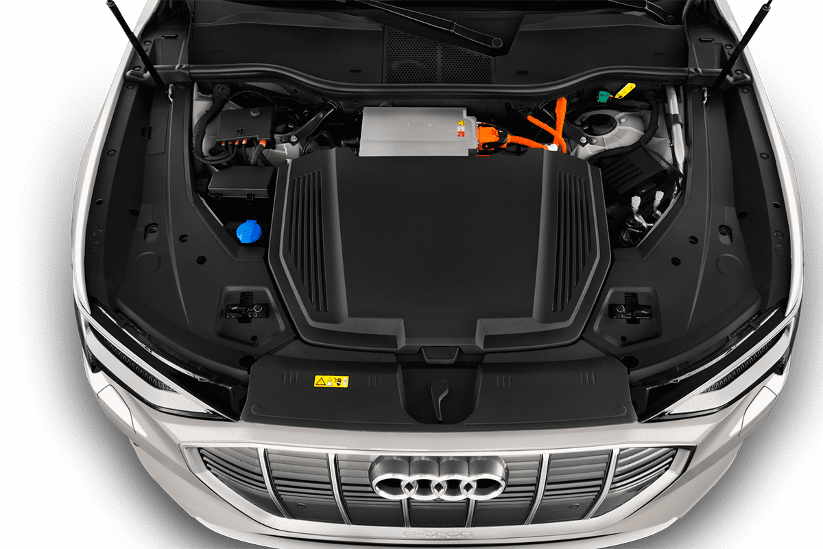 Motorraum eines Audi e-tron S
