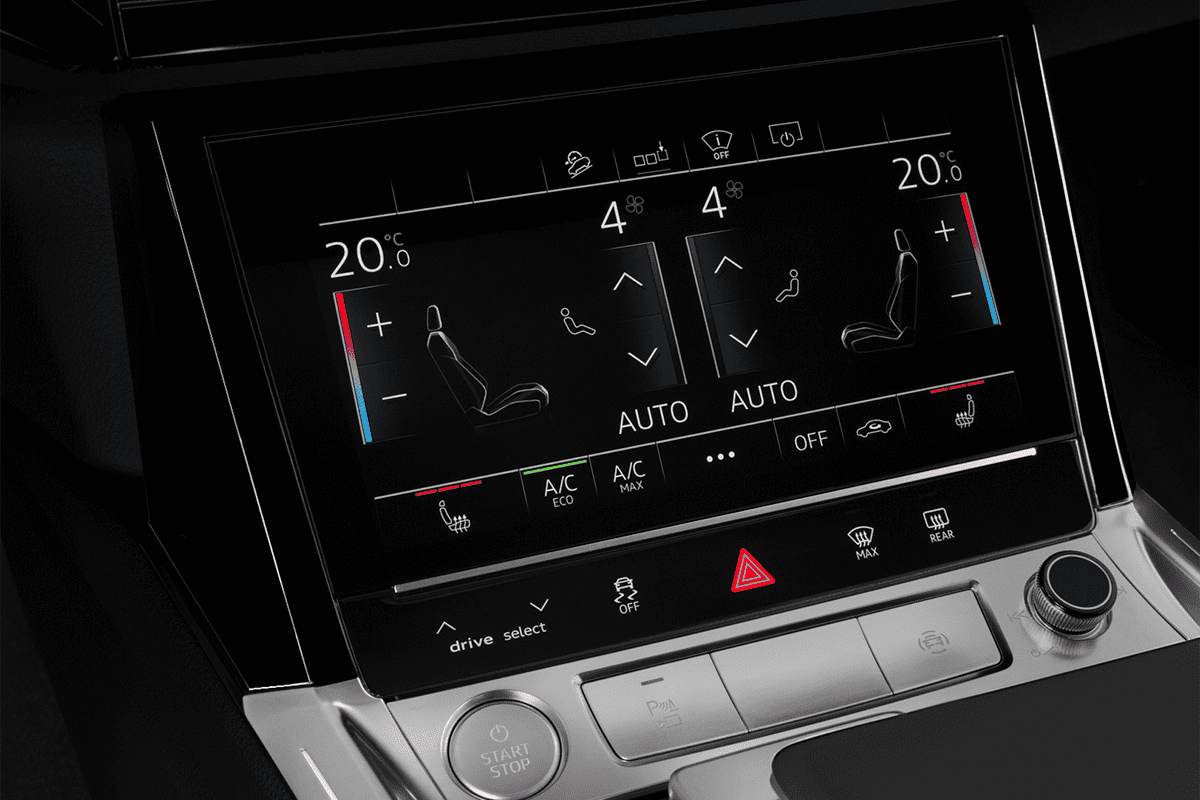 Klimasteuerung eines Audi e-tron S