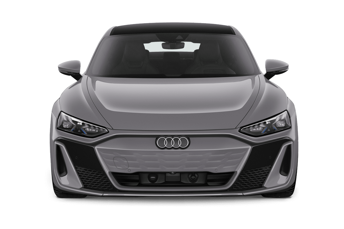 Frontansicht eines Audi e-tron GT, freigestellt