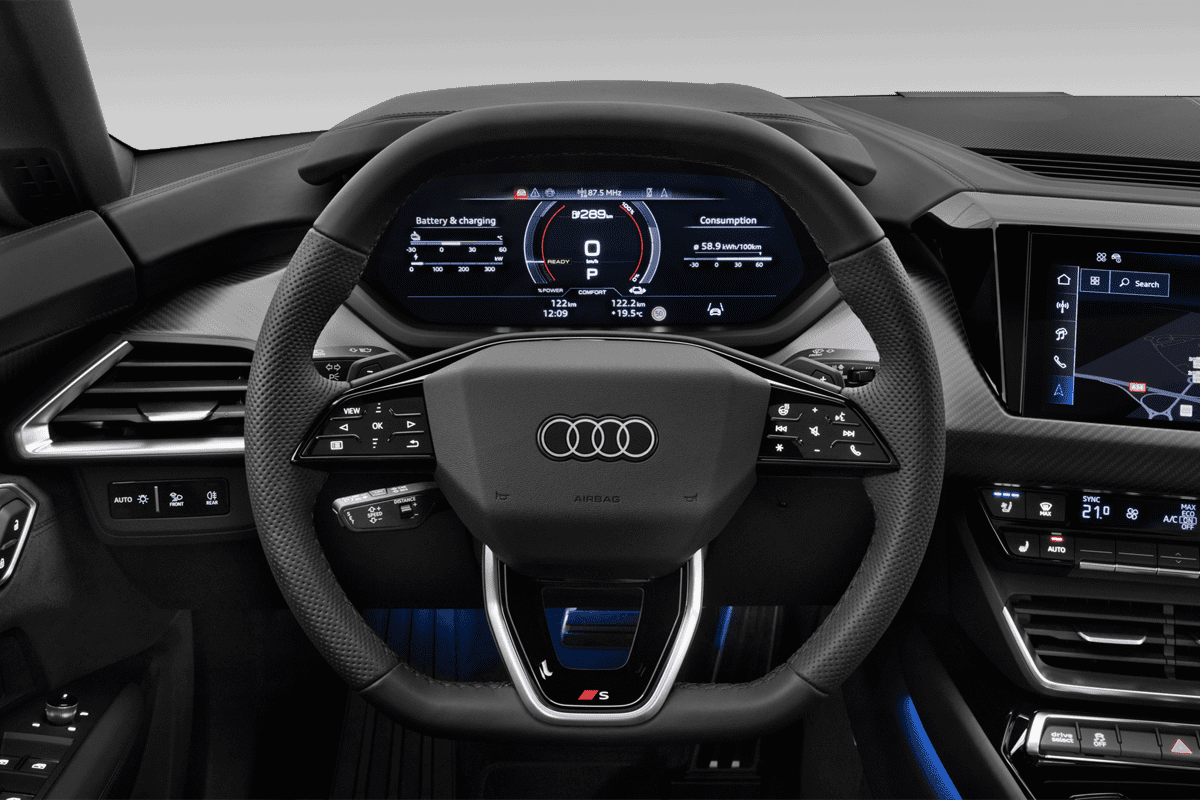 Lenkrad eines Audi e-tron GT
