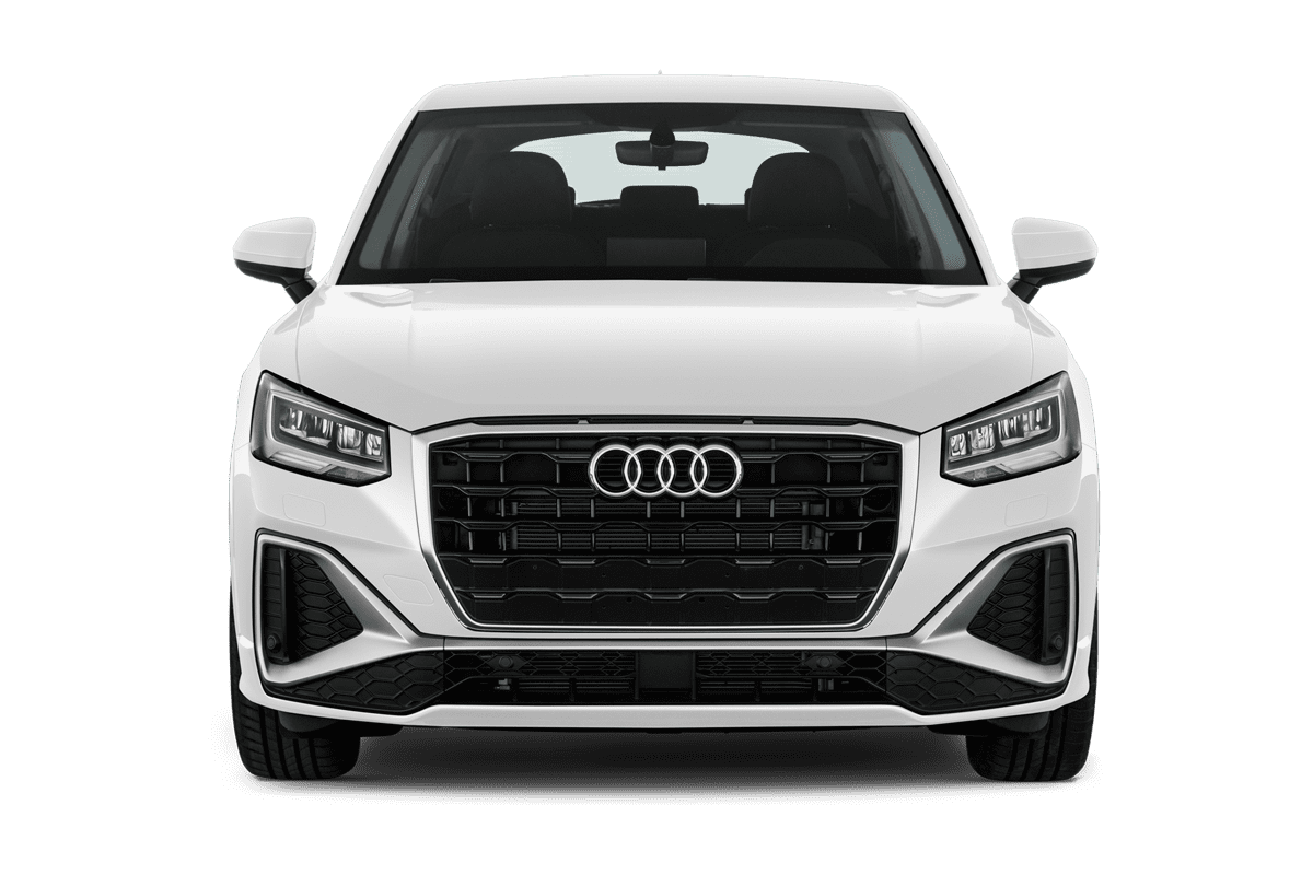 Frontansicht eines Audi Q2 , freigestellt