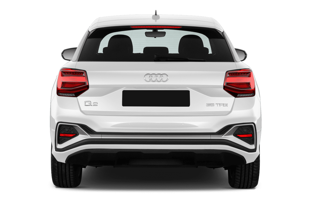 Heckansicht eines Audi Q2