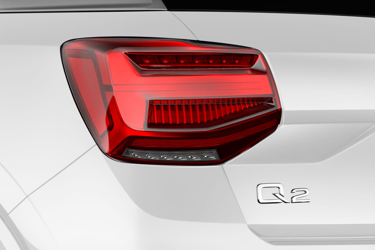 Heckleuchten eines Audi Q2
