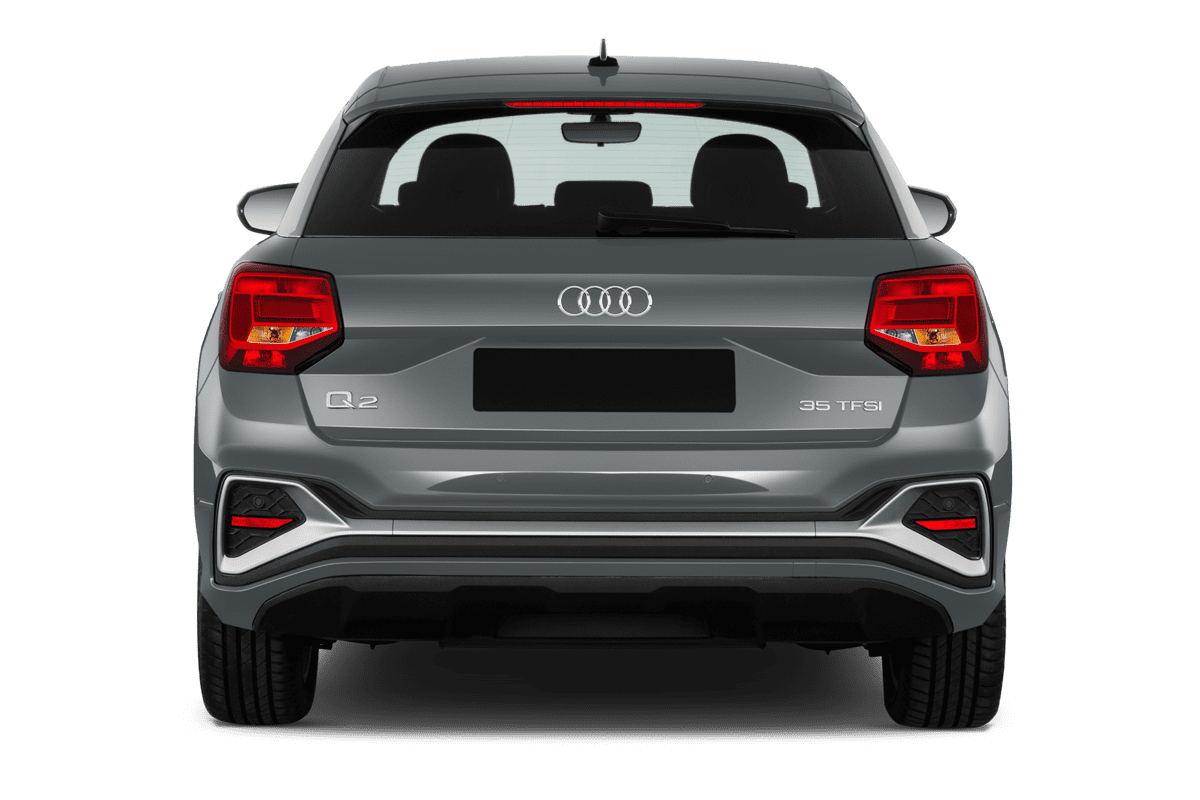 Heckansicht eines Audi Q2 