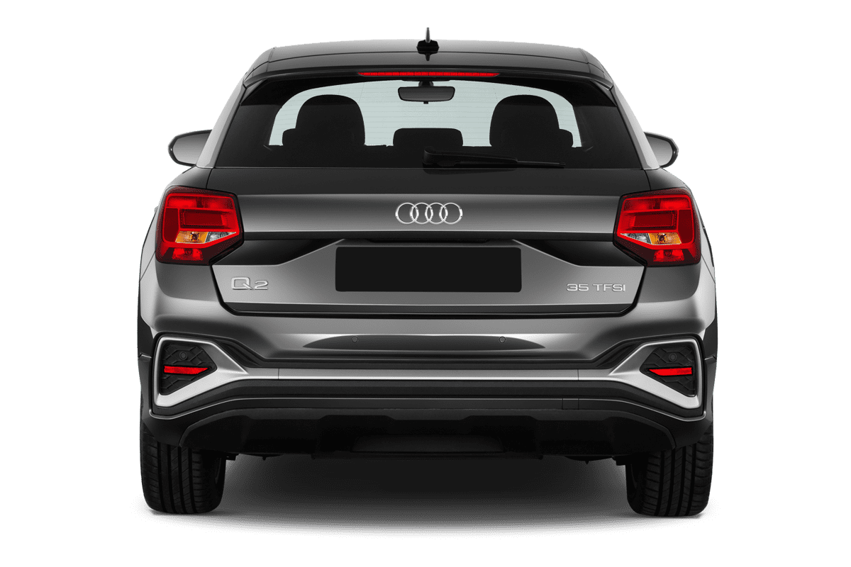 Heckansicht eines Audi Q2 