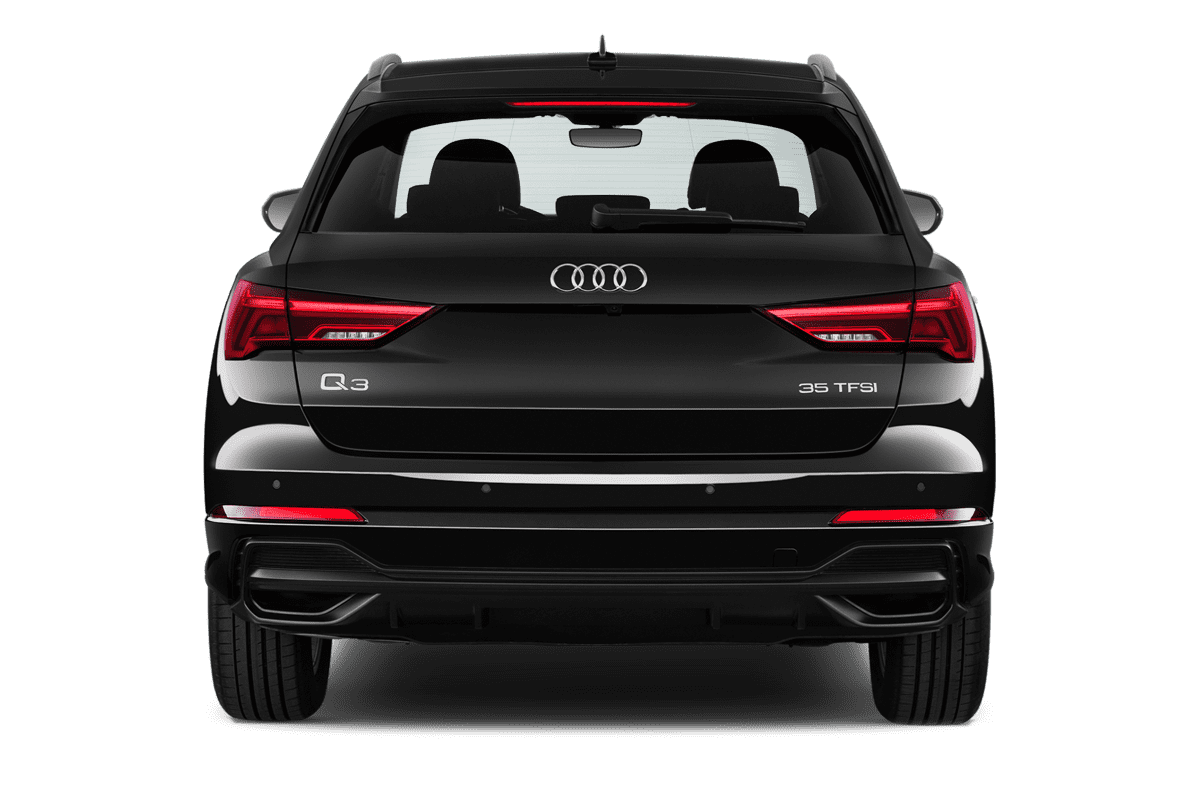 Heckansicht eines Audi Q3 SUV (neues Modell)