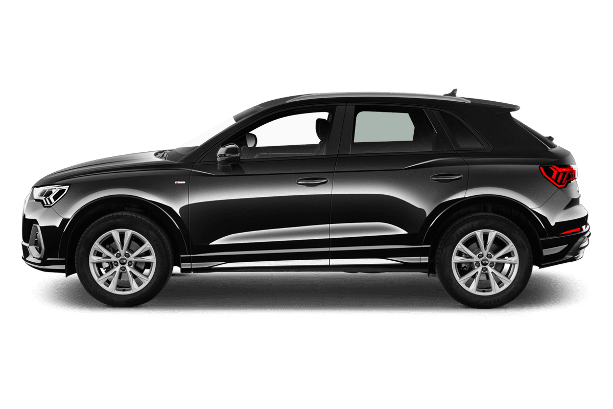 Seitenansicht eines Audi Q3 SUV (neues Modell)