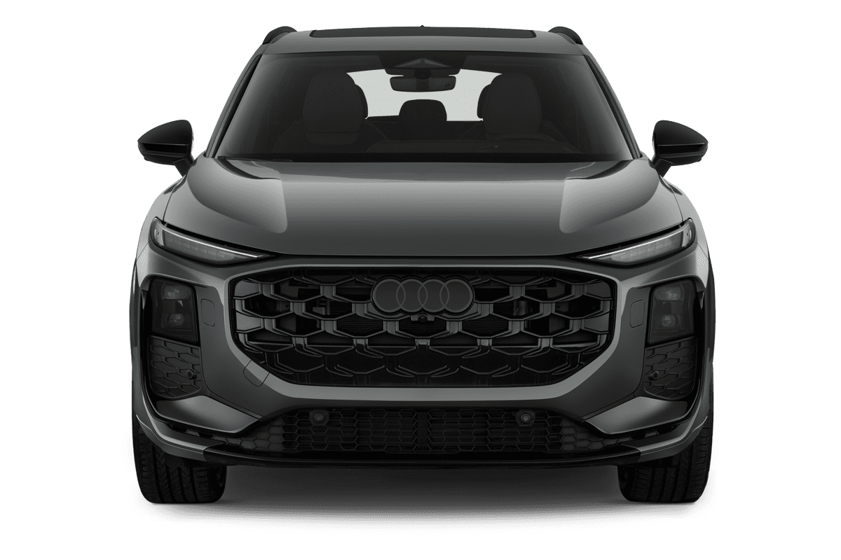 Frontansicht eines Audi Q3 SUV (neues Modell), freigestellt