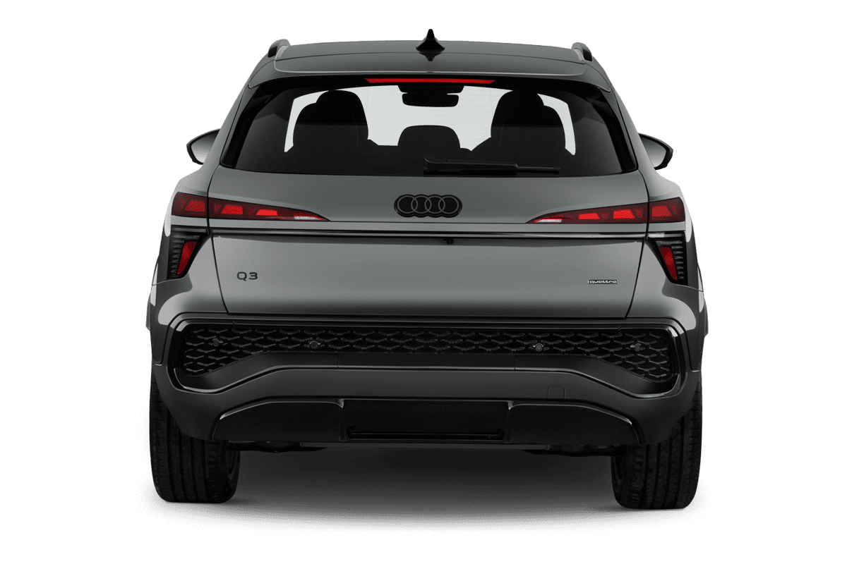 Heckansicht eines Audi Q3 SUV (neues Modell)