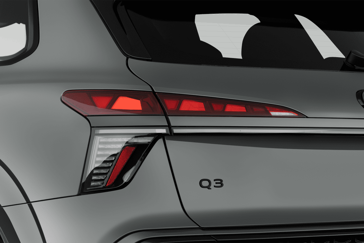 Heckleuchten eines Audi Q3 SUV (neues Modell)