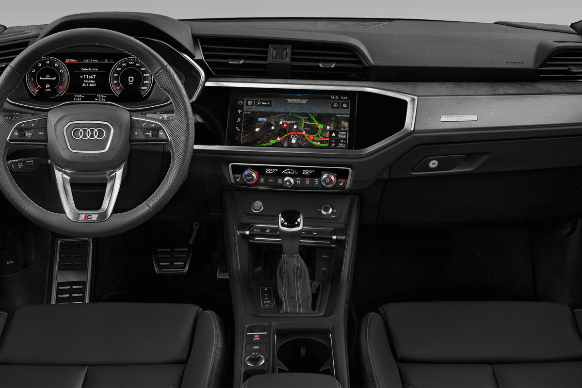 Mittelkonsole eines Audi Q3 Sportback