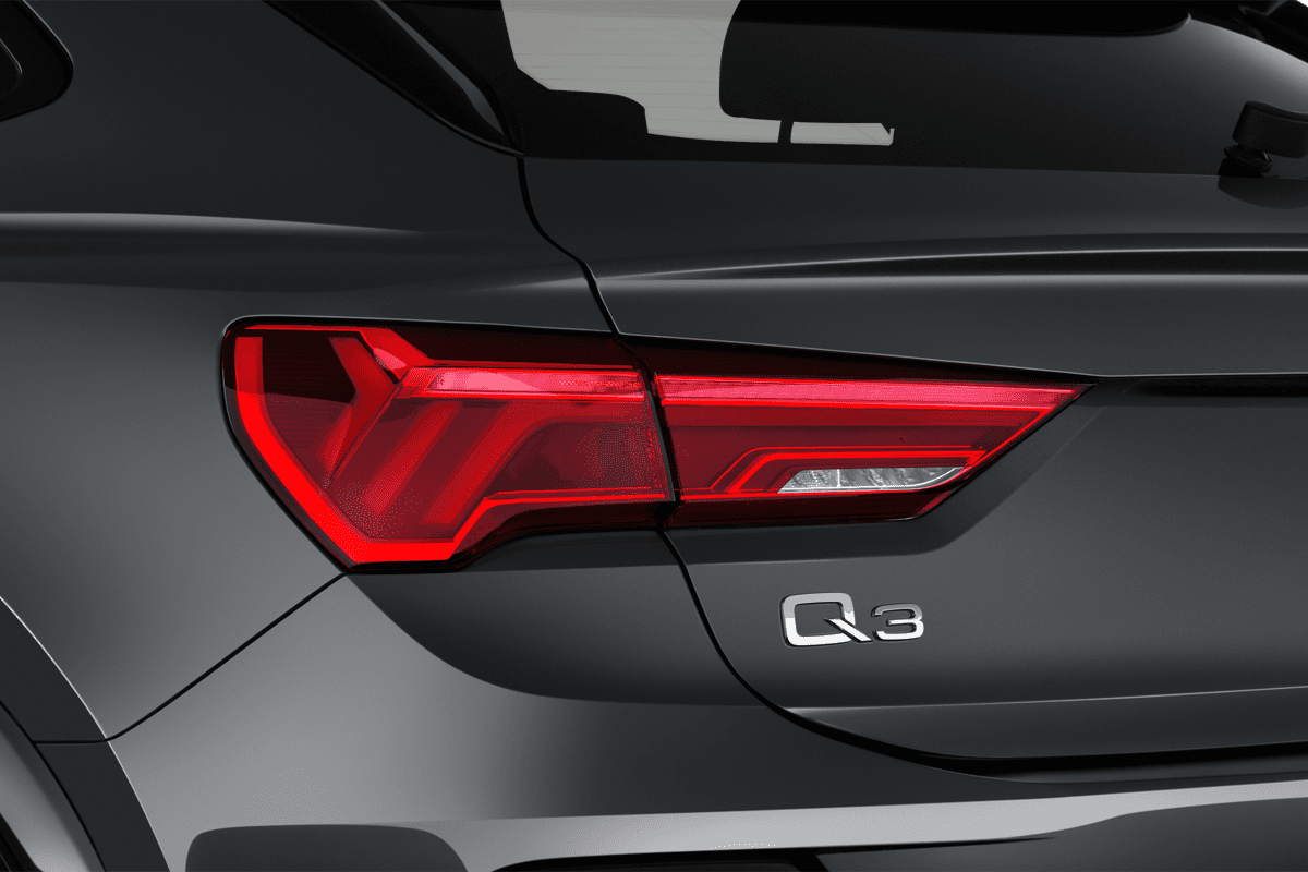 Heckleuchten eines Audi Q3 Sportback