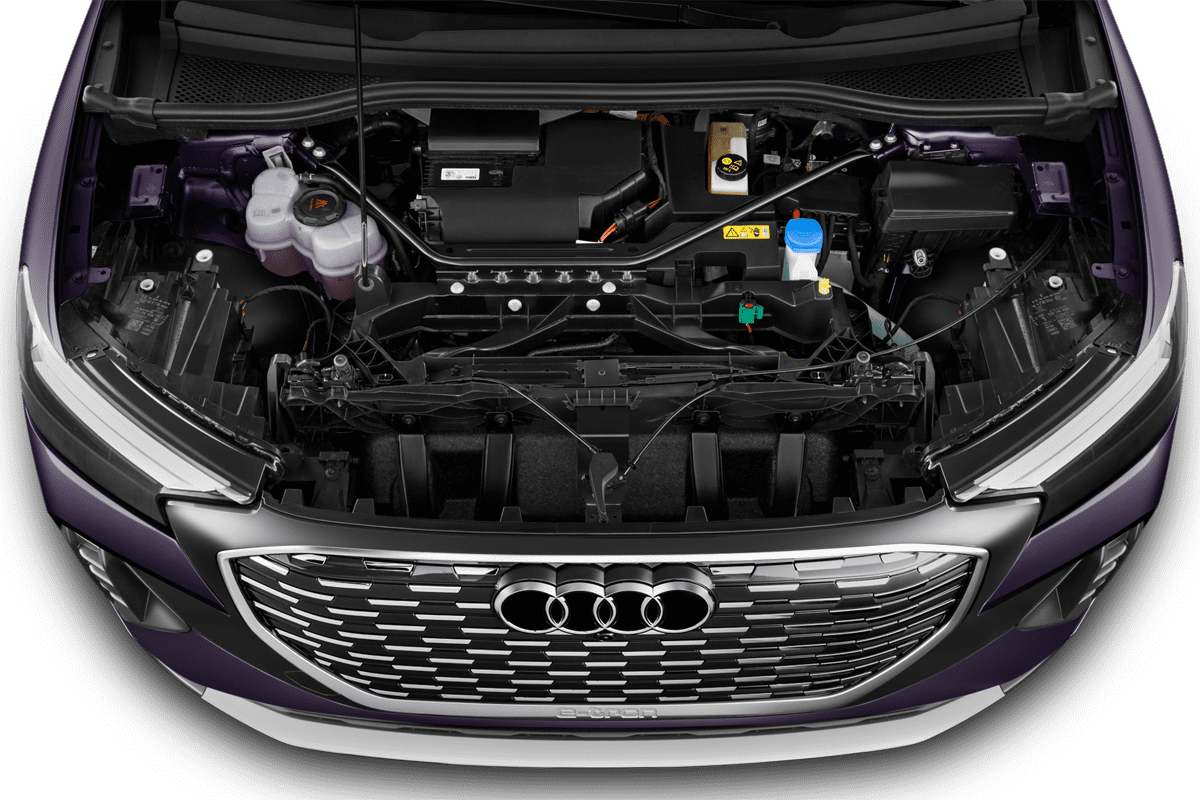 Motorraum eines Audi Q4 Sportback e-tron