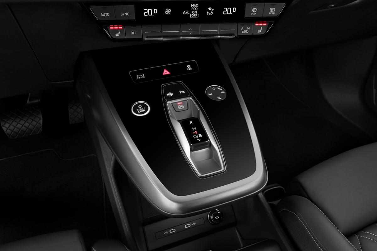 Schaltknüppel eines Audi Q4 Sportback e-tron