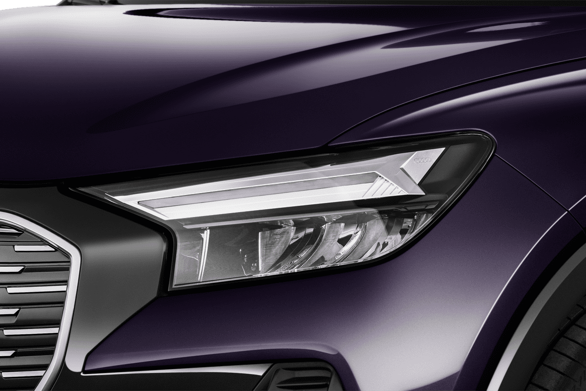 Frontscheinwerfer eines Audi Q4 Sportback e-tron